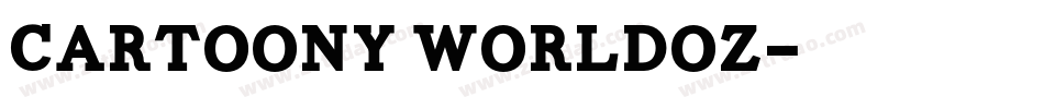 Cartoony Worldoz字体转换